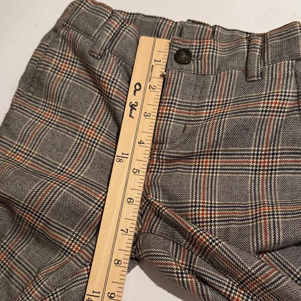 Janie and Jack Plaid Kids Vest and Pants Set‎ Toddler 3-4 Cuffed Pants